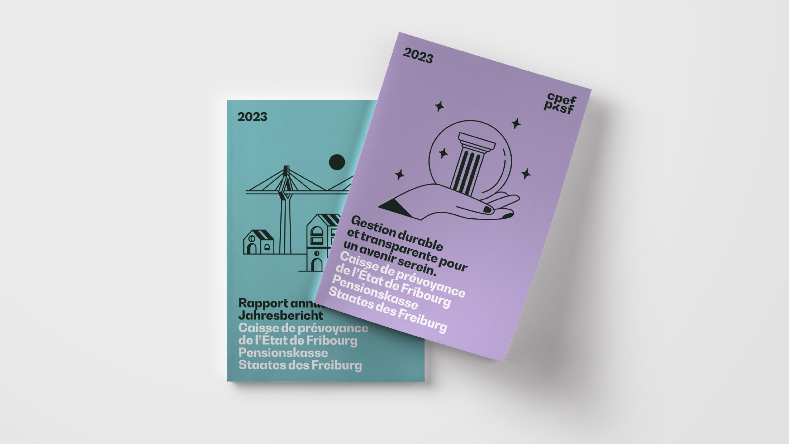 CPEF PKSF Fribourg papeterie brochure Design