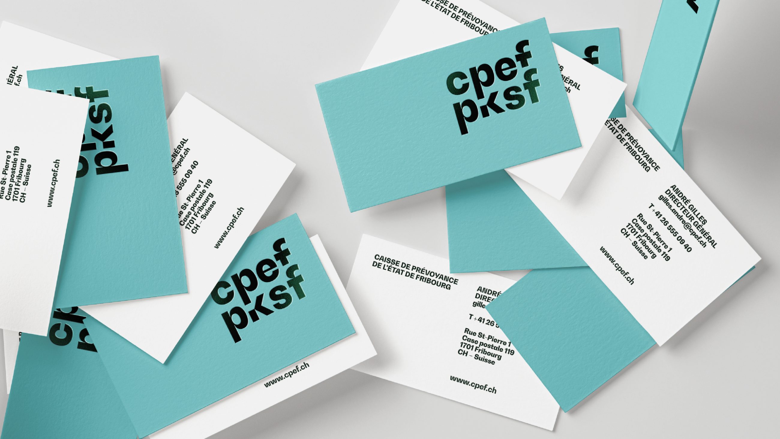 CPEF PKSF Fribourg papeterie carte de visite Design
